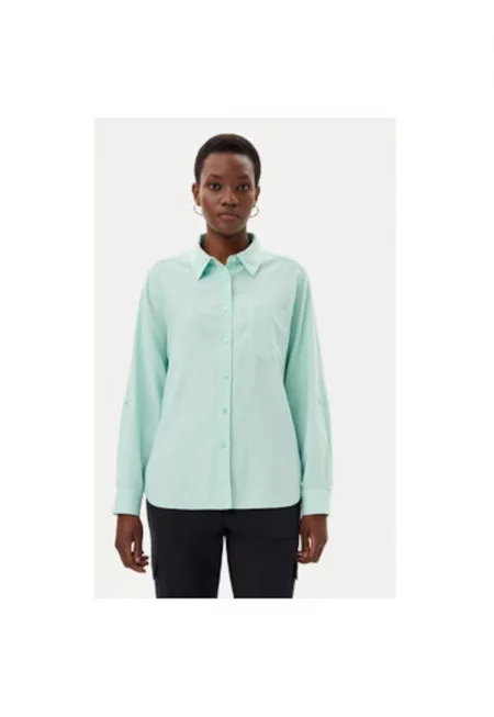 Дамска риза  12002119 - Лен/Вискоза - 42 EU - Зелена