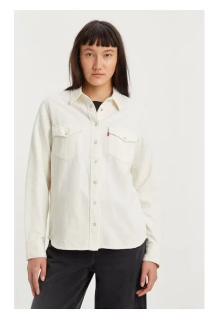 Дамска риза -  34670 - Памук - Екрю