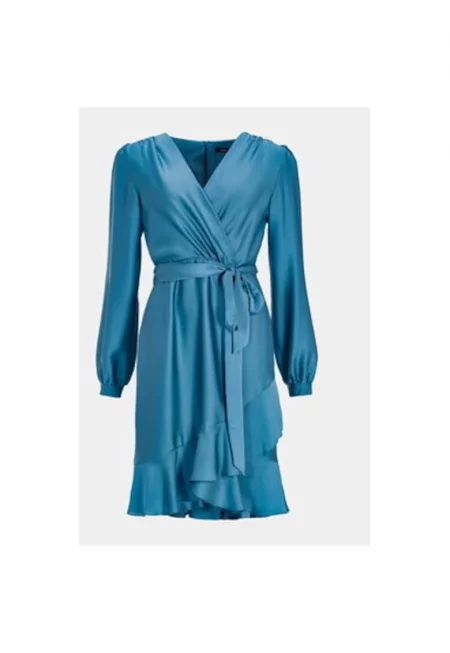 Дамска рокля -  303551827 - Полиестер - Син