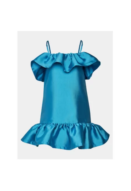 Дамска рокля -  303614317 - Полиестер - Син - Син