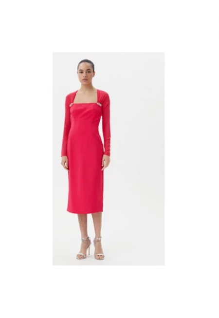 Дамска рокля  541709 PROTOCOLLO - 47697 - Червен