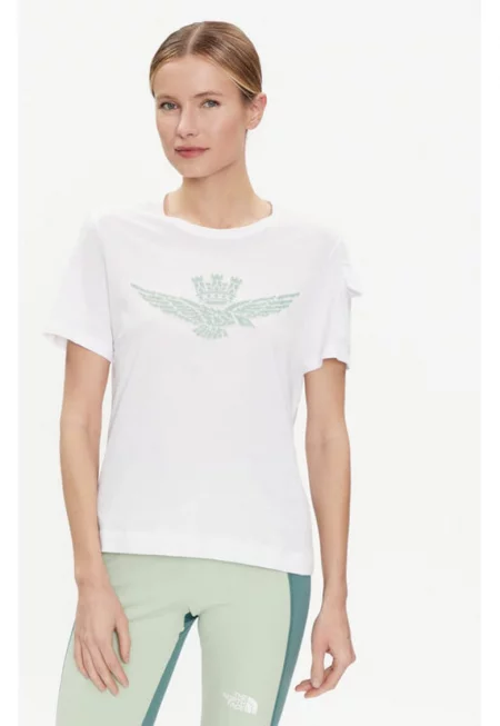 Дамска тениска -  303712259 - Памук - Бяла - Бял