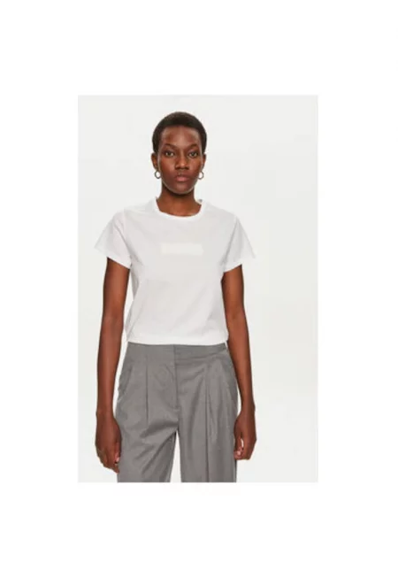 Дамска тениска -  304313394 - Памук - Бяла - Бял