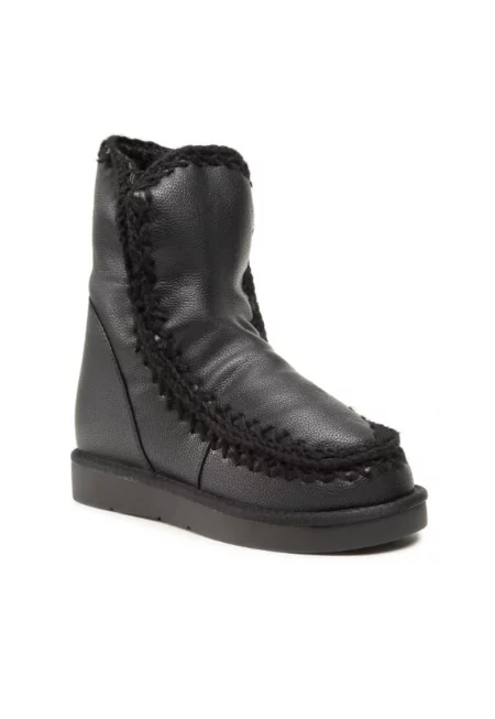 Дамски боти -  5904862419480 - Черни - Еко кожа