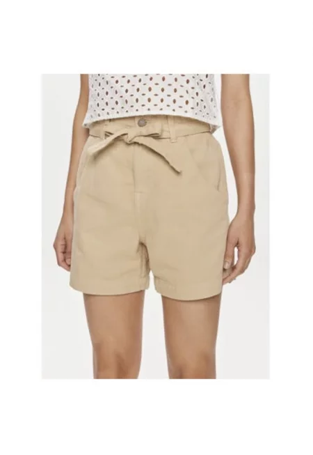 Дамски къси панталони -  303802301 - Памук - Бежов - Бежов