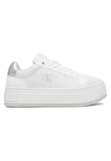 Дамски кецове  Bold Flat Low MG с дантела - YW0YW01766-0LI - бели - Бял