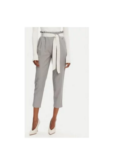 Дамски панталон -  305265340 - Полиестер/Вискоза - Сив - Сив