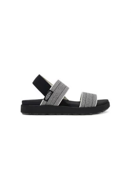 Дамски сандали - 1030142 -  Текстил - 37 EU - Бели/Черни - Бял/Черен