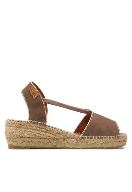 Дамски сандали - 80541 -  Естествена кожа - Кафяв