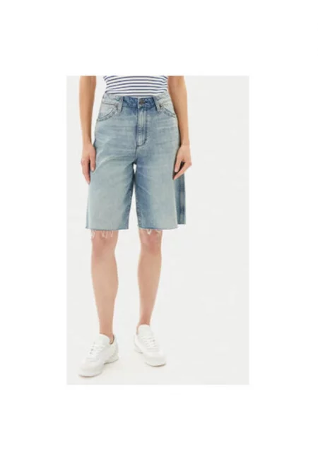 Дамски шорти  112362710 - Дънкови - Памук - Син