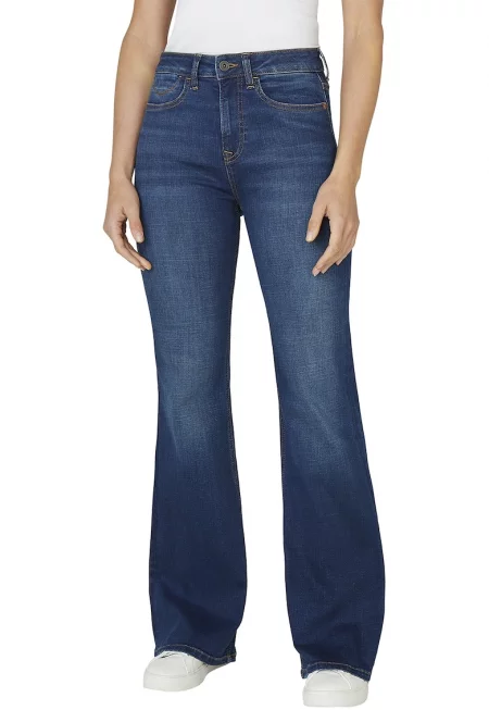 Дънки с широк крачол - Тъмносин