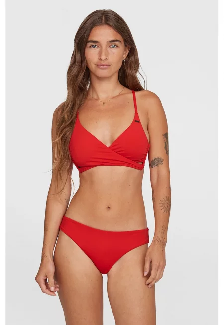 Едноцветен долен бански - Червен