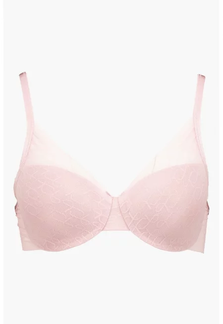 Ефирен сутиен с банели - Пастелнорозов
