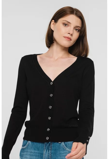 Фино плетена жилетка с шпиц