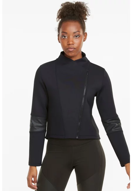 Фитнес яке с асиметричен цип