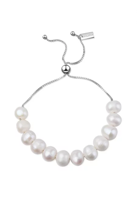 Гривна Michiriu 29259 с перли - Бял