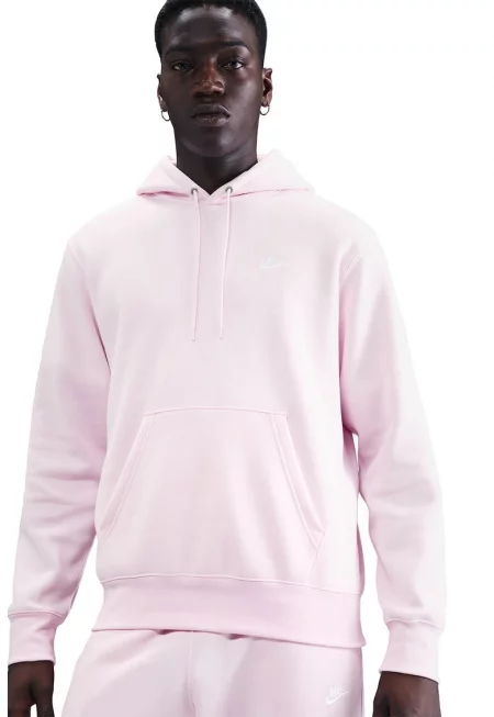 Худи Club с джоб кенгуру - Пастелнорозов