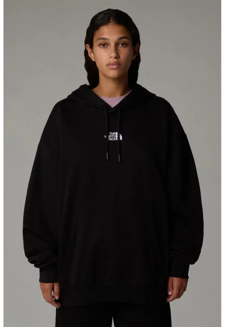 Худи Essential с паднали ръкави - Черен