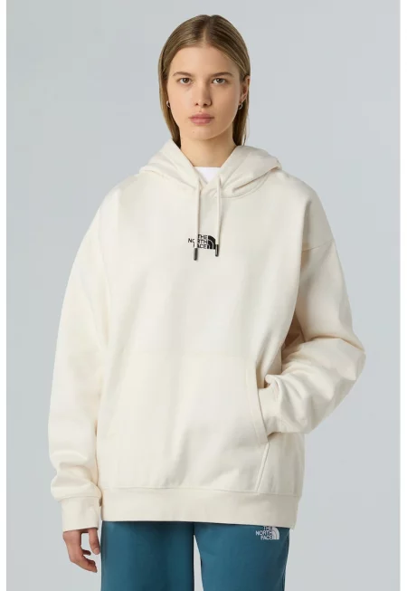 Худи Essential с паднали ръкави - Крем