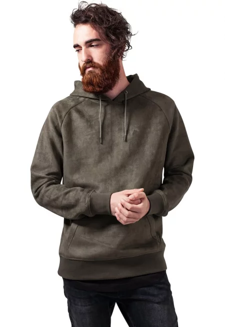 Худи с ръкави реглан - Каки