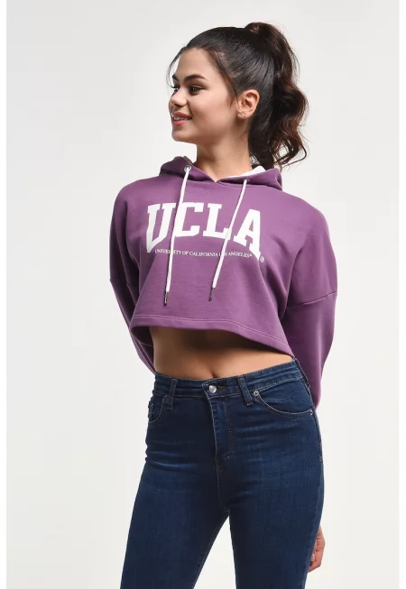 Худи Sausa с лого - Аметист