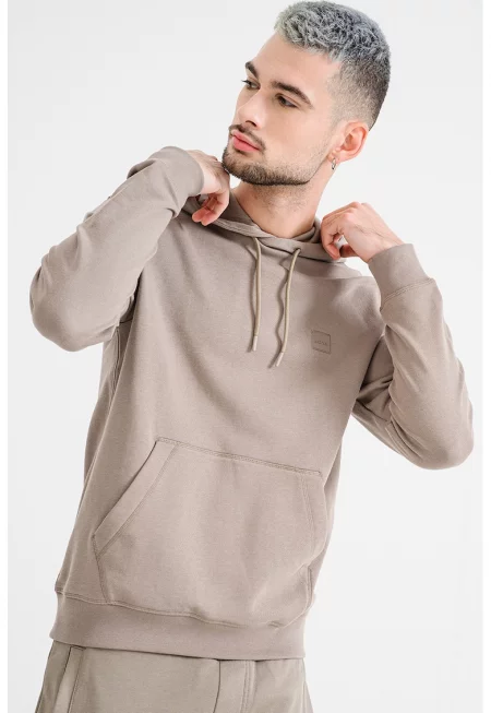 Худи Wetalk с джоб кенгуру - Светло кафяво