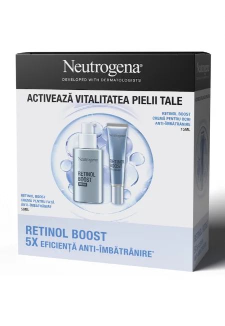 Kомплект ® Retinol Boost: Крем за лице против стареене - 50 мл + Околоочен крем против стареене - 15 мл