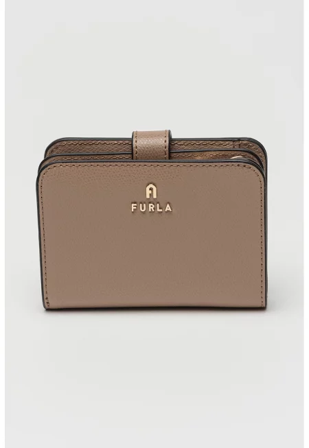 Кожен портфейл Camelia - Сиво-бежов