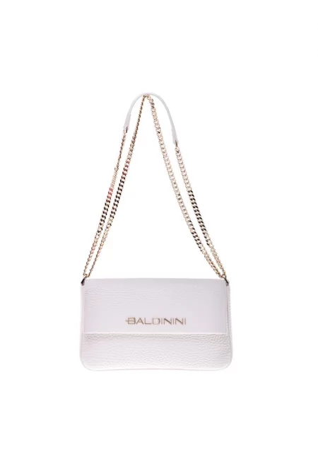 Кожена чанта през рамо с релеф