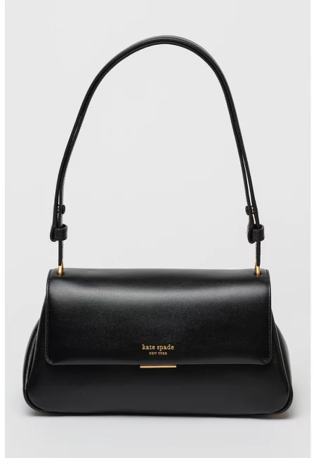 Кожена чанта за рамо Grace - Черен