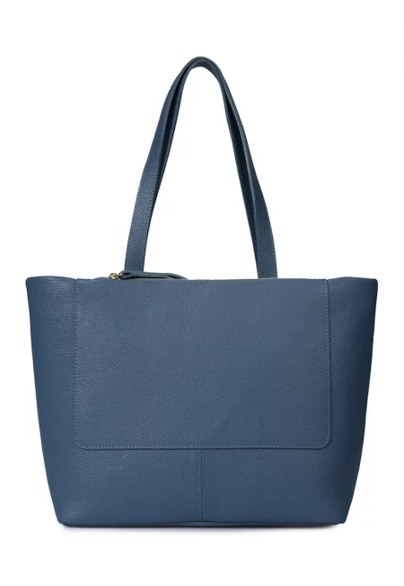 Кожена шопинг чанта