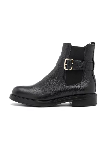 Кожени боти Chelsea с декоративна каишка