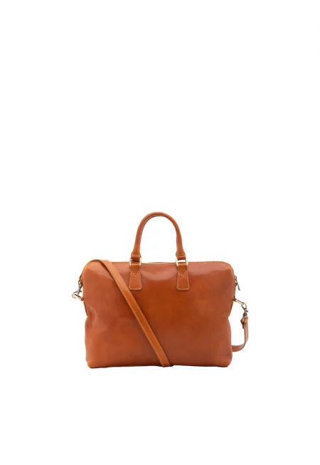 Куфарче с отделяща се презрамка - Коняк кафяв