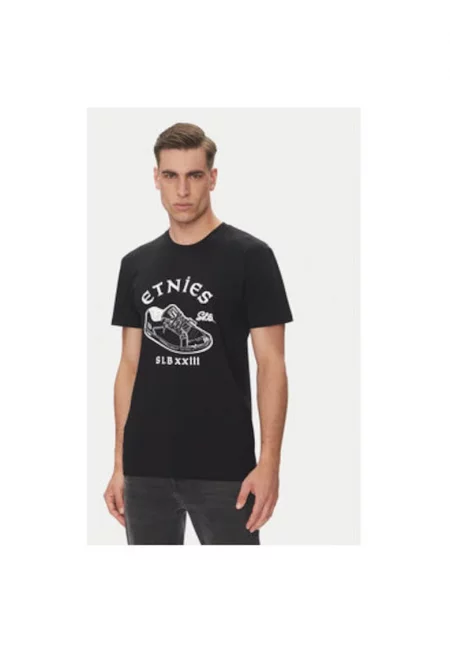 Мъжка тениска  4130003757 - памук - черна - Черен