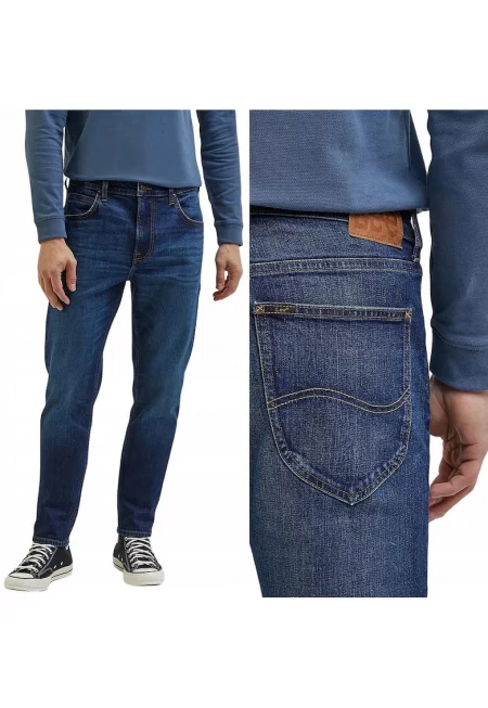 Мъжки панталони  Austin тъмносин деним W36 L32 - регулиран стеснен крой - леко еластични