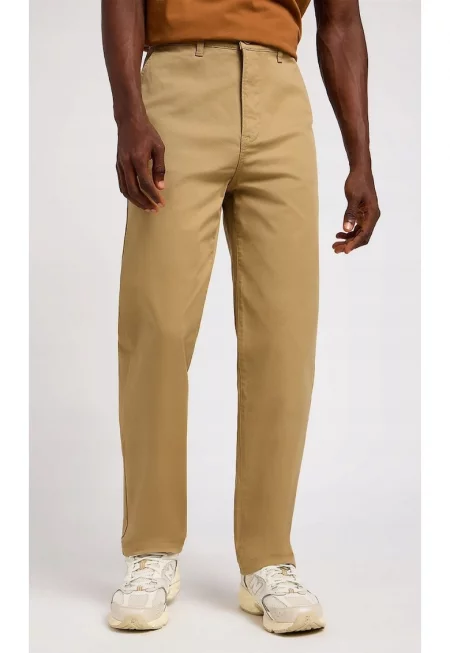 Мъжки панталони -  памук/еластан - кафяв - Кафяв