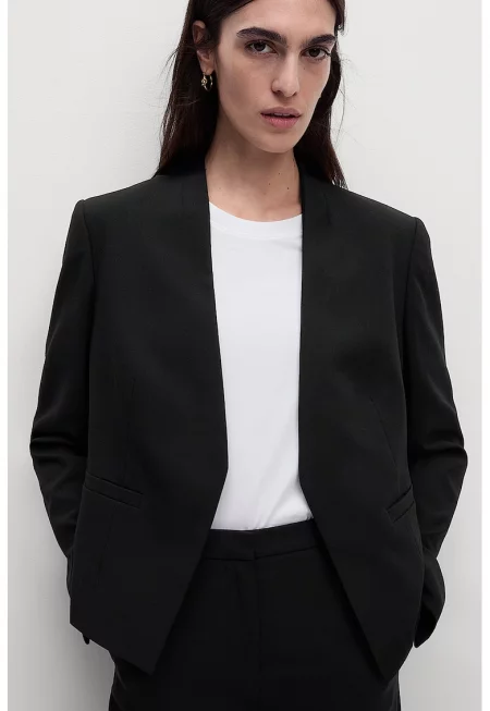 Отворено сако - Черен
