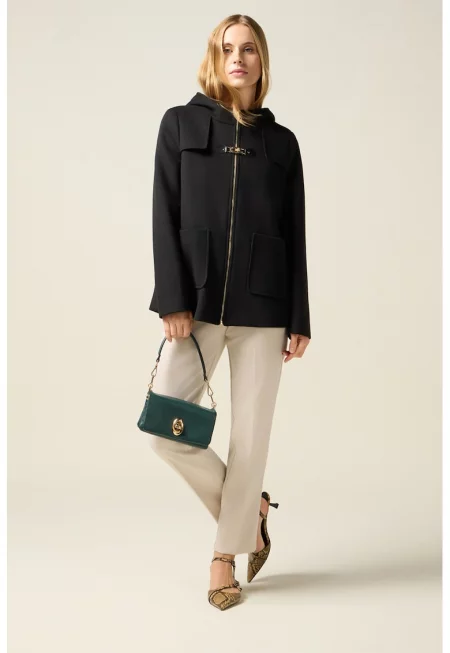 Палто с цип и качулка