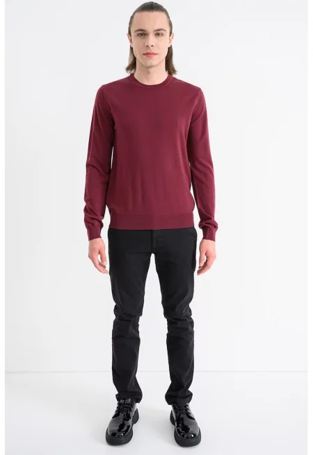 Пуловер San Cedric от необработена вълна