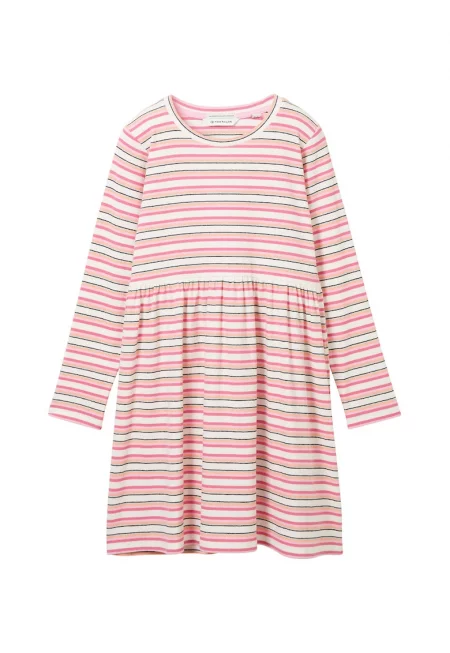 Раирана рокля с памук