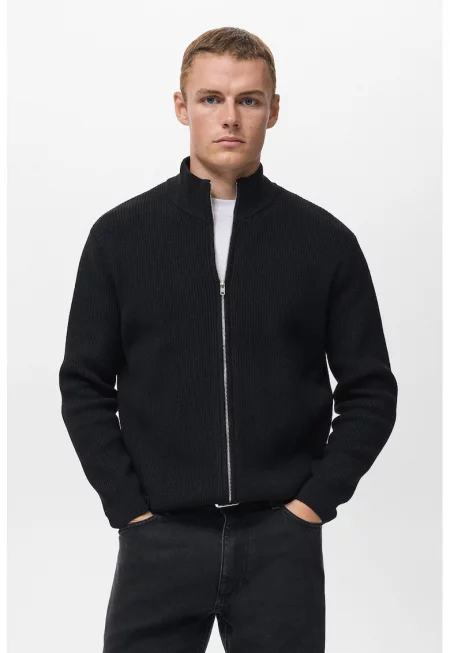 Рипсена жилетка с цип