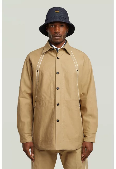 Шакет с паднали ръкави - Бледооранжев