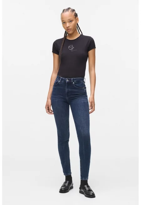 Слим дънки с памук