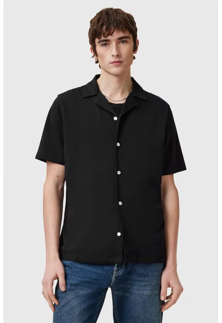 Свободна риза Hudson - Черен