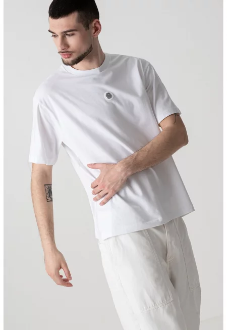 Tениска с лого - Бял