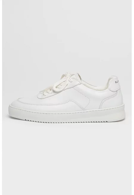 Унисекс кожени спортни обувки Mondo 2.0 с връзки - Бял