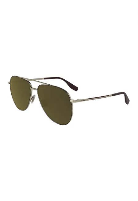 Унисекс слънчеви очила Aviator с метална рамка - Златист