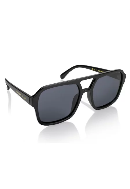 Унисекс слънчеви очила Aviator с поляризация - Черен