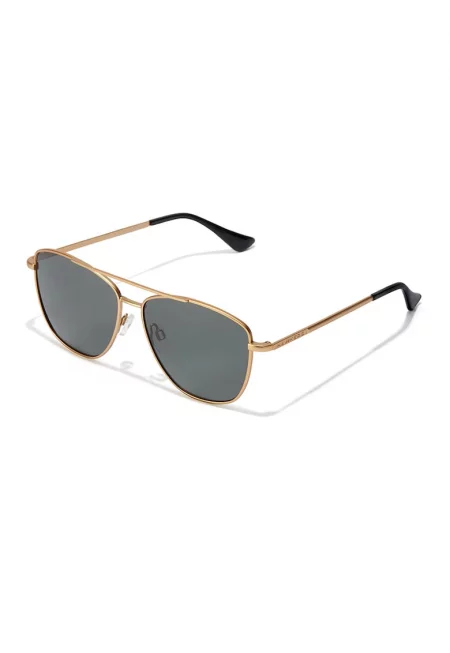 Унисекс слънчеви очила Aviator с поляризация - Златист/Черен