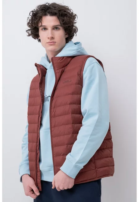 Ватиран елек с миди яка